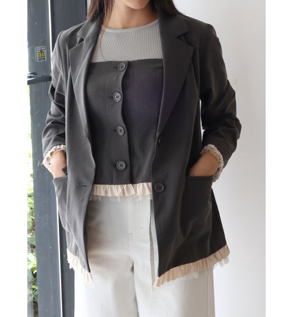 dazzlin「フリルビスチェ」|シャツ・ブラウス|