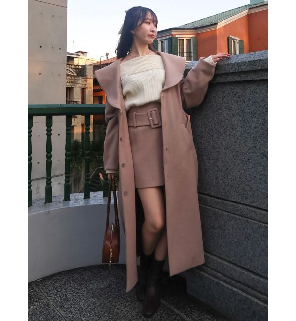 dazzlin「【久間田琳加コラボ】オフショルオーバーニットトップス」|ニット・セーター|