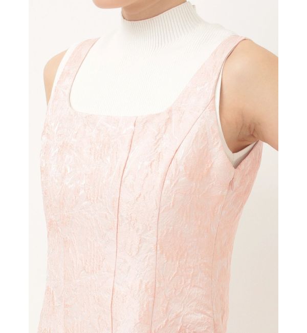 MERCURYDUO「ジャカードフィットアンドフレアジャンスカ」|ワンピース|