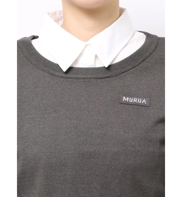 MURUA「シャツレイヤードマルチウェイニット」|ニット・セーター|