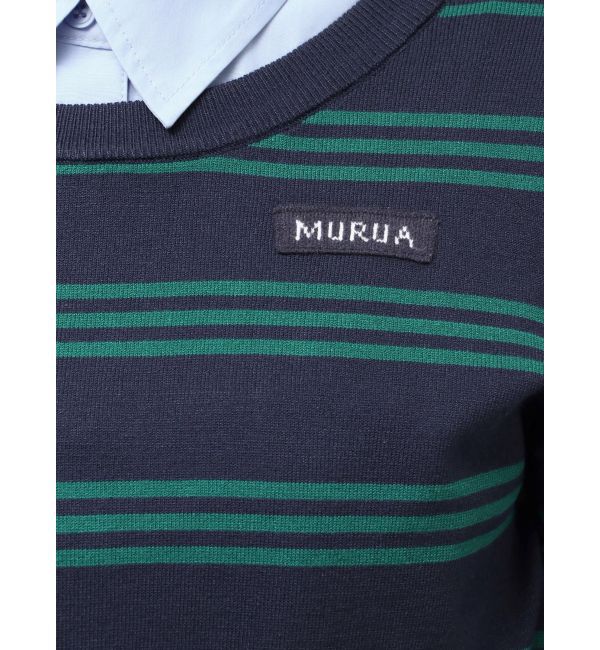 MURUA「シャツレイヤードマルチウェイニット」|ニット・セーター|