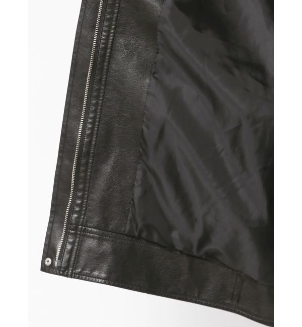 Ungrid「ルーズシルエットフェイクレザーブルゾン」|ブルゾン・スタジャン|