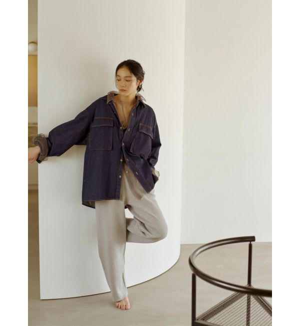 Ungrid「カシミヤ混ニットパンツ」|その他|ライトグレー