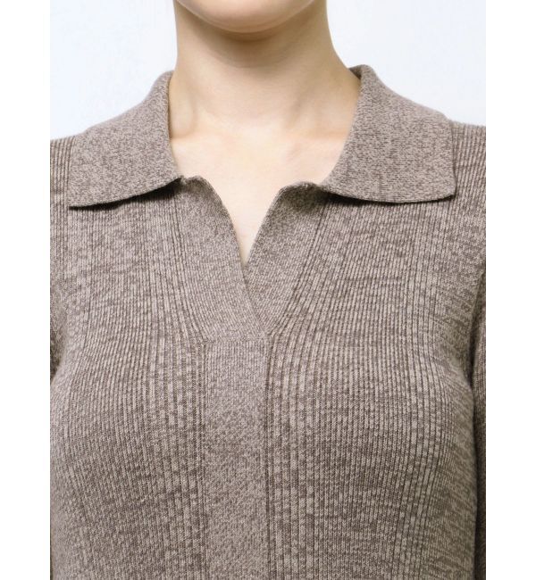 LAGUNAMOON「メランジフレアカフニットワンピース」|ワンピース|