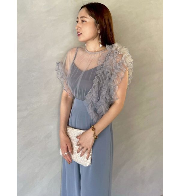 LAGUNAMOON「LADYバイカラーメロードッキングコンビネゾン」|ワンピース|