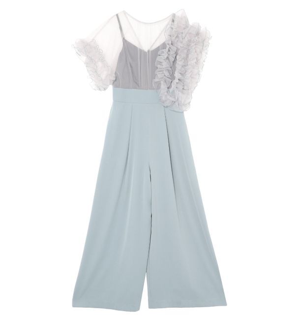 LAGUNAMOON「LADYバイカラーメロードッキングコンビネゾン」|ワンピース|