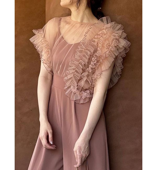 LAGUNAMOON「LADYバイカラーメロードッキングコンビネゾン」|ワンピース|