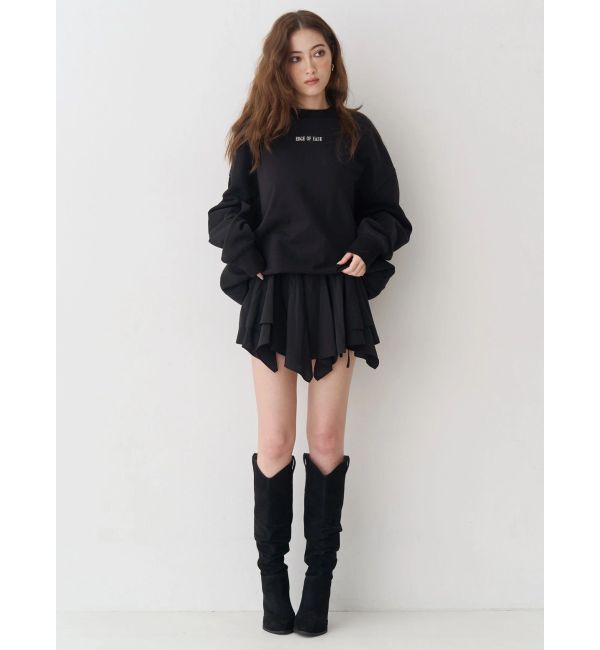 EVRIS「フリルリボンミニスカート」|スカート|