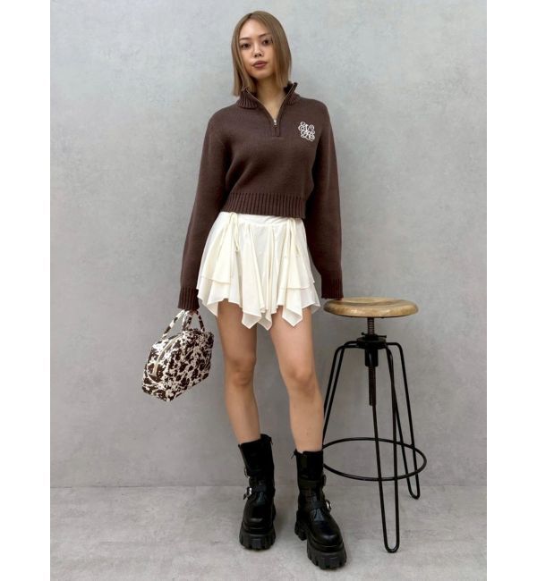 EVRIS「フリルリボンミニスカート」|スカート|