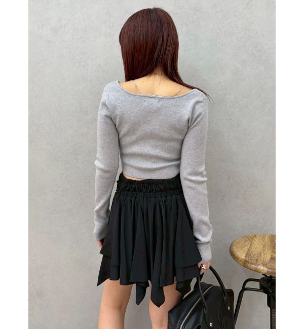 EVRIS「フリルリボンミニスカート」|スカート|