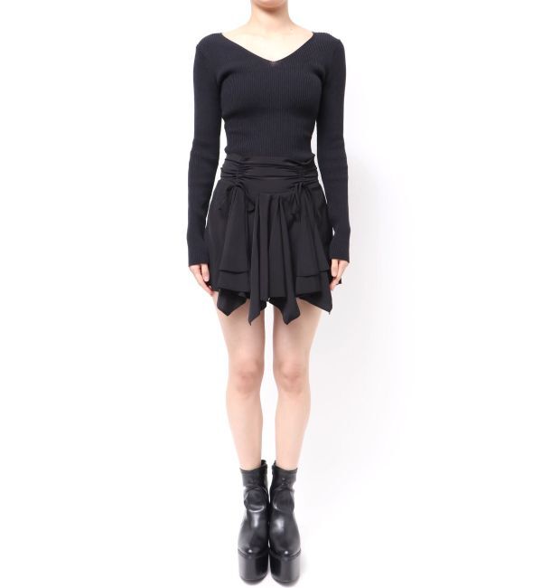 EVRIS「フリルリボンミニスカート」|スカート|