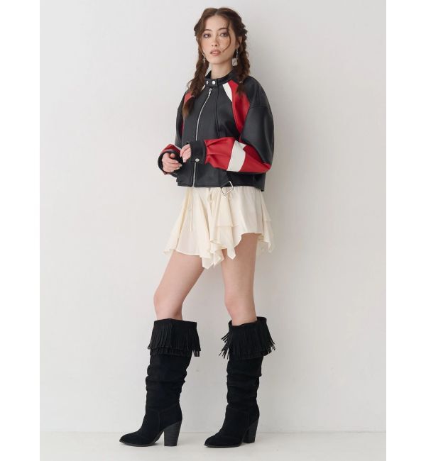 EVRIS「フリルリボンミニスカート」|スカート|