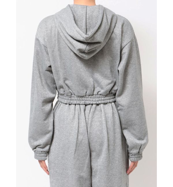 jouetie「【WEB限定】ラメクロップドZIPフーディー【セットアップ対応】」|パーカー|