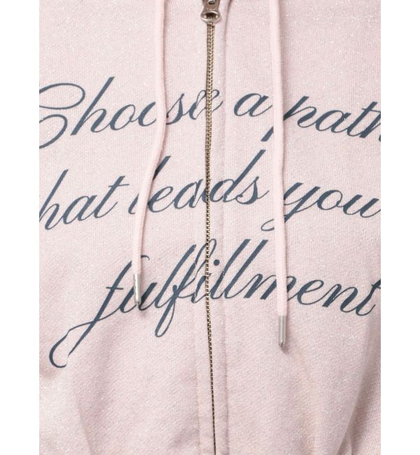 jouetie「【WEB限定】ラメクロップドZIPフーディー【セットアップ対応】」|パーカー|