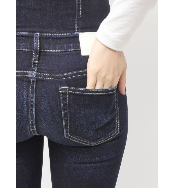 GYDA「ハイウエスト GD bijou MOLDフロントZIPスキニーデニムパンツ」|デニム|