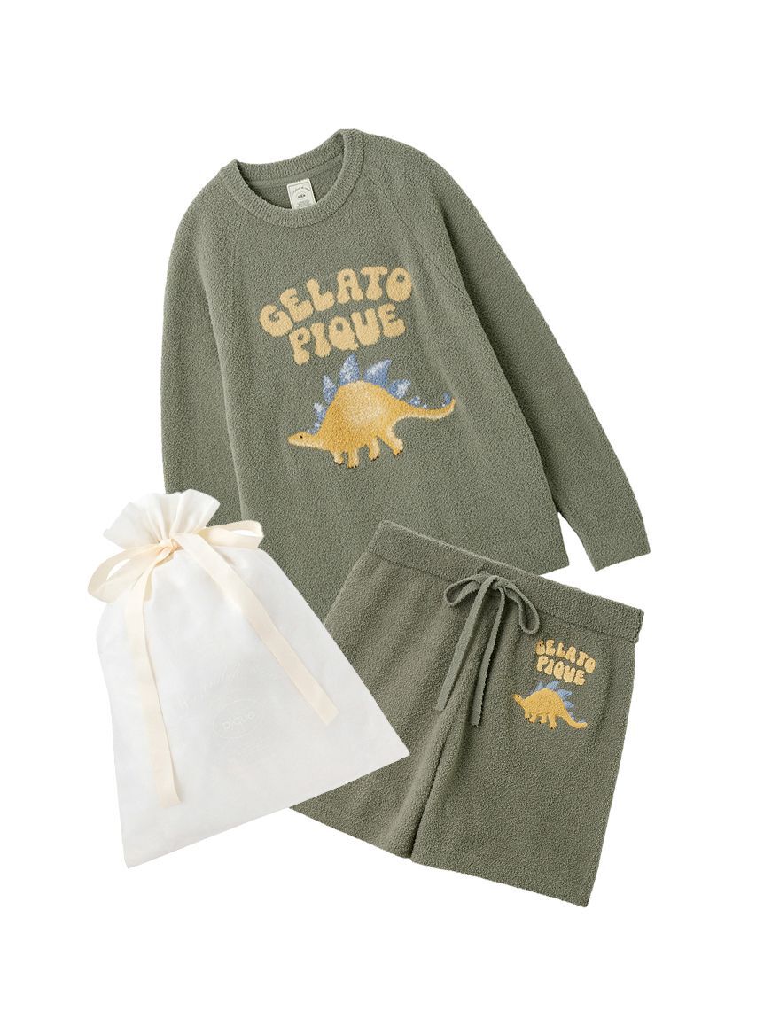 gelato pique「【ラッピング済み】エアリーモコダイナソージャガードプルオーバー&ショートパンツSET」|ルームウェア|KKI