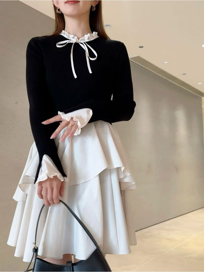 SNIDEL「Sustainableドッキングミニニットワンピース」|ワンピース|