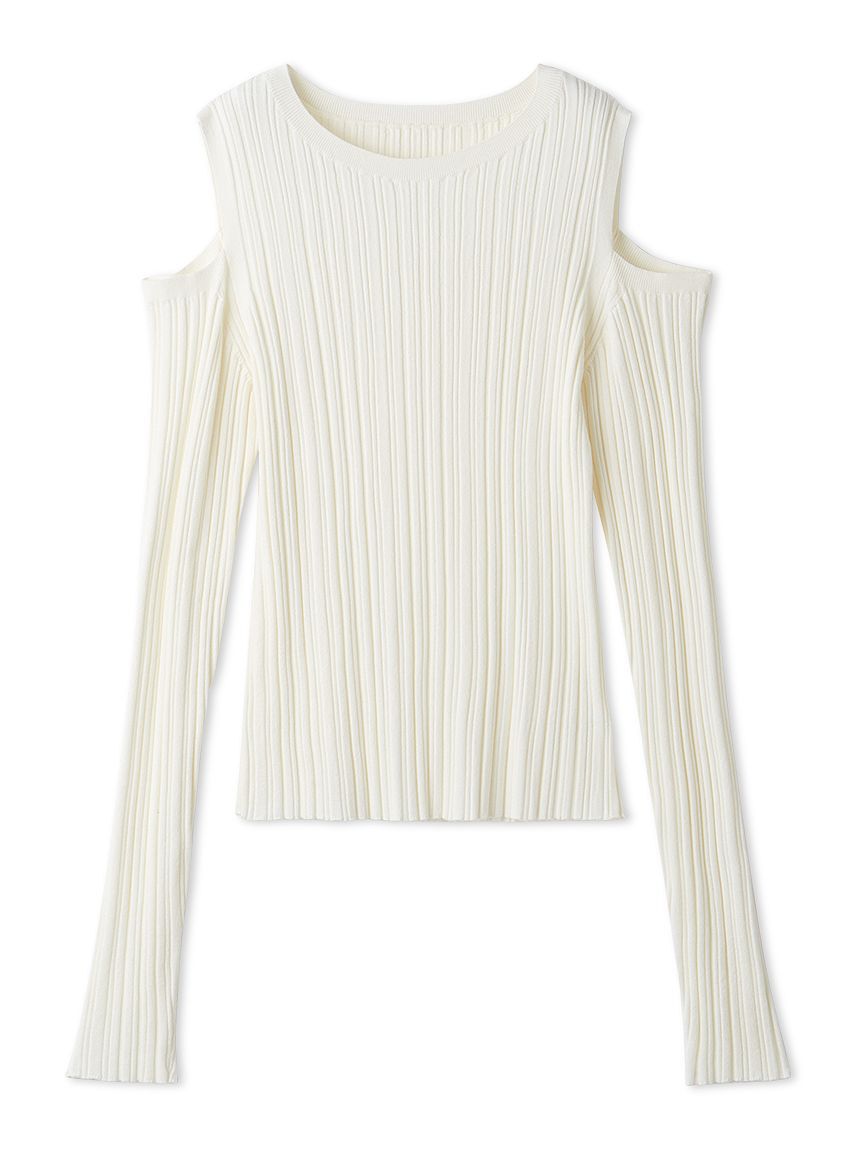 SNIDEL「ショルダースリットランダムリブプルオーバー」|ニット・セーター|