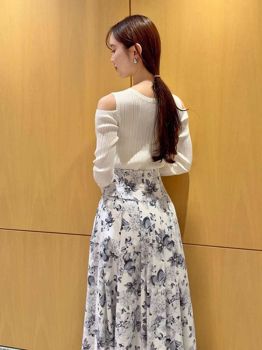 SNIDEL「ショルダースリットランダムリブプルオーバー」|ニット・セーター|