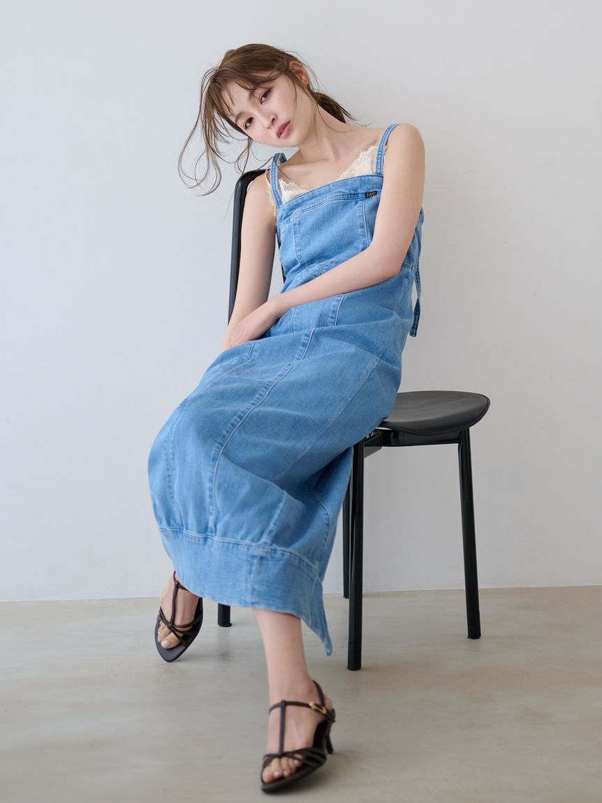 FRAY I.D「【Lee&times; FRAY I.D】ストレートデニムキャミワンピース」|ワンピース|