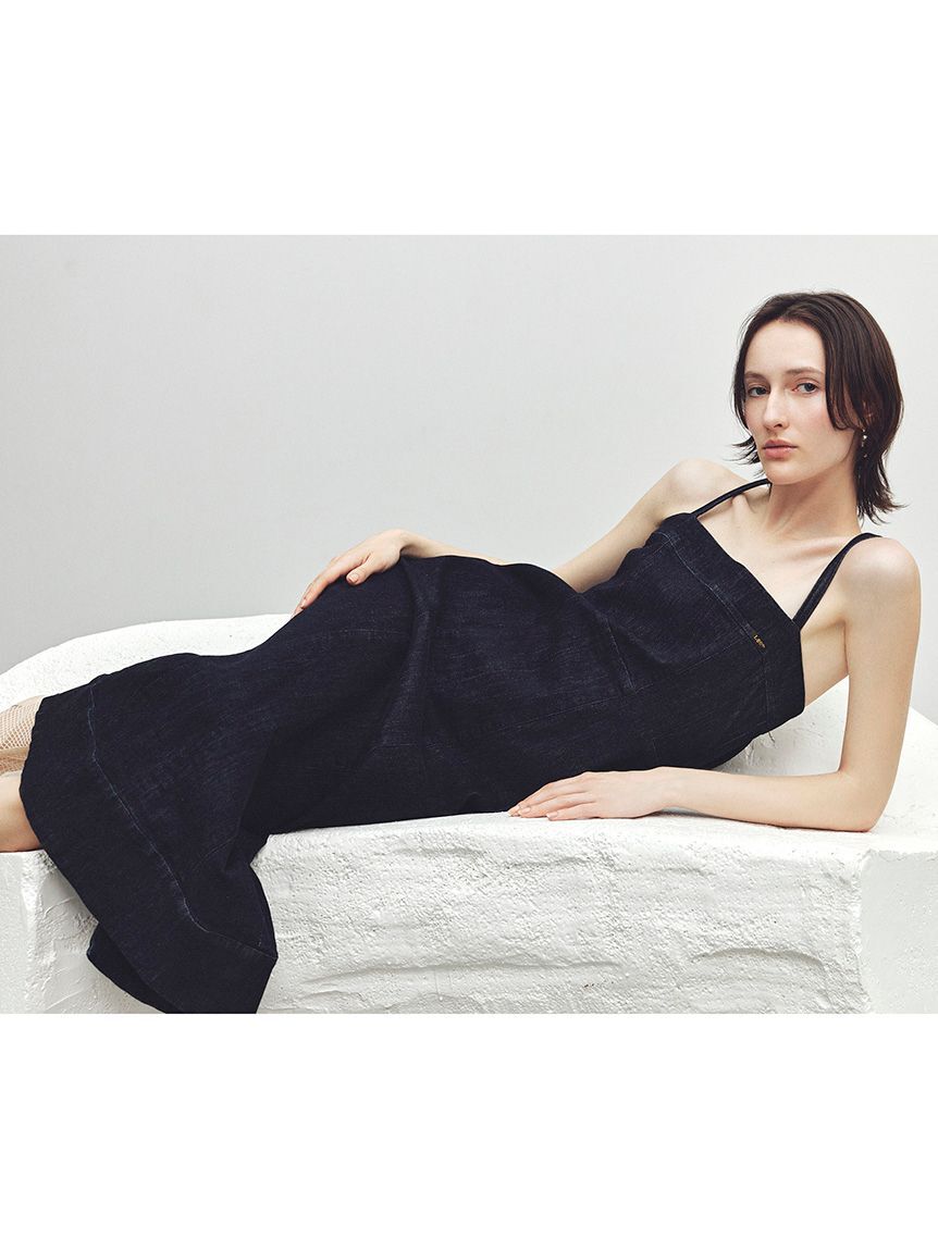 FRAY I.D「【Lee&times; FRAY I.D】ストレートデニムキャミワンピース」|ワンピース|IND