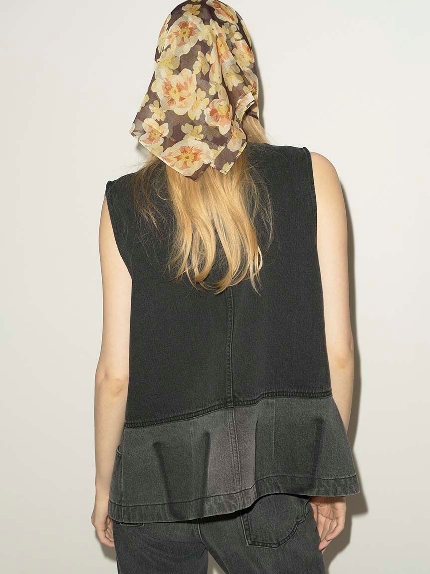 styling/「【セットアップ対応】パッチワークデニムベスト」|ダウンベスト・ベスト|