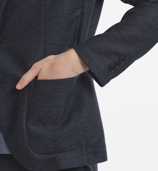 MACKINTOSH PHILOSOPHY「テーラードジャージー ジャケット ウール混カラミ織り」|テーラードジャケット|