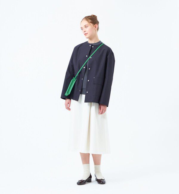 MACKINTOSH PHILOSOPHY「レインウェザークロスノーカラーミドルジャケット」|ブルゾン・スタジャン|