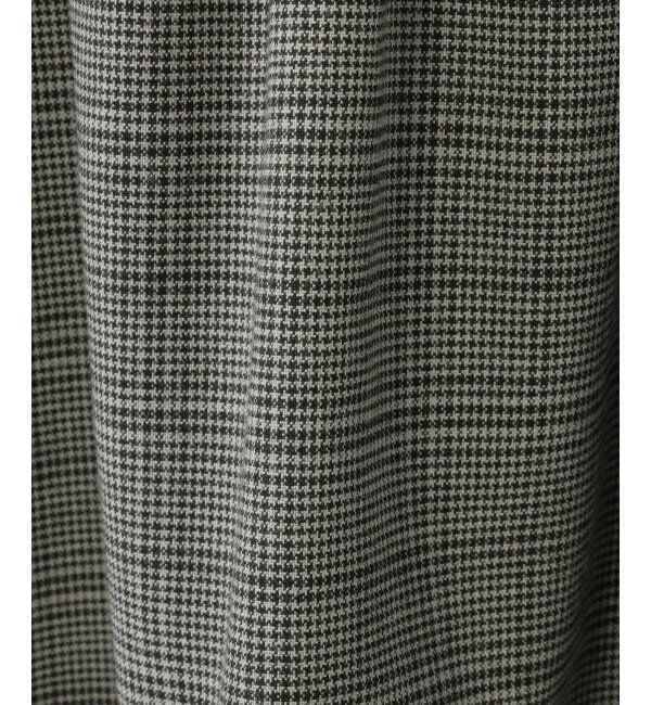 ikka kids「9分袖サイド切り替えチェックワンピース（120~160cm）」|スカート|