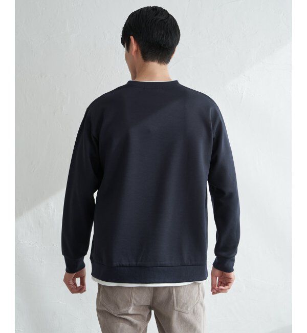 ikka「GOKU楽リップルダンボールクルーネック」|パーカー|