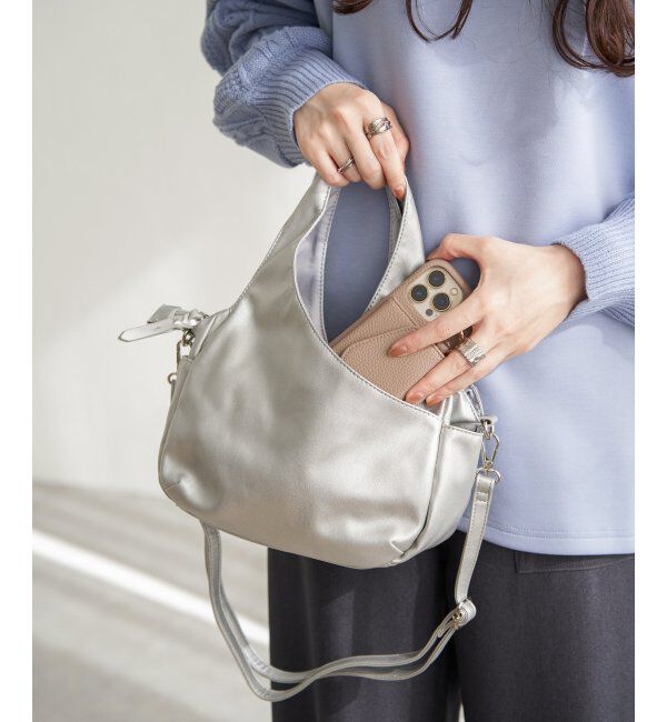 Lbc with Life「フェイクレザークリテバッグミニショルダーバッグ」|その他|