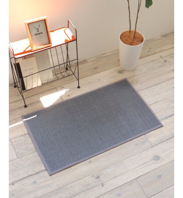 Lbc with Life「デニム 竹フロアマット」|クッション・クッションカバー|ネイビー