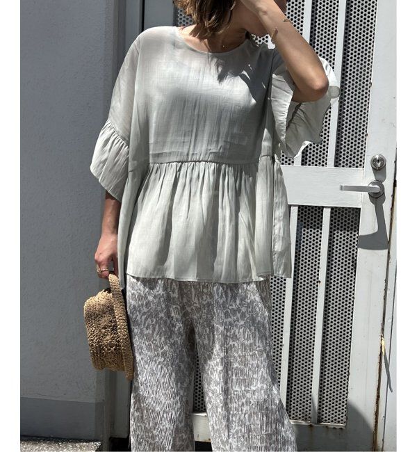 Lbc with Life「シアー2WAYリボンフレアブラウス」|シャツ・ブラウス|