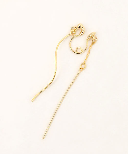 colleca la「ループフィット・ウェーブ＆ストレートバーのイヤリング」|イヤリング|