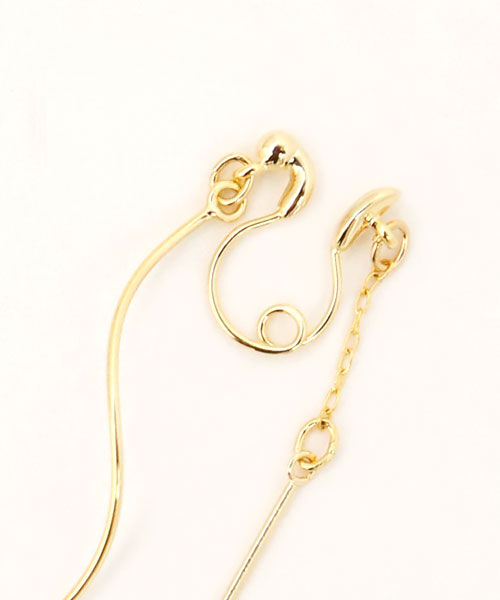 colleca la「ループフィット・ウェーブ＆ストレートバーのイヤリング」|イヤリング|