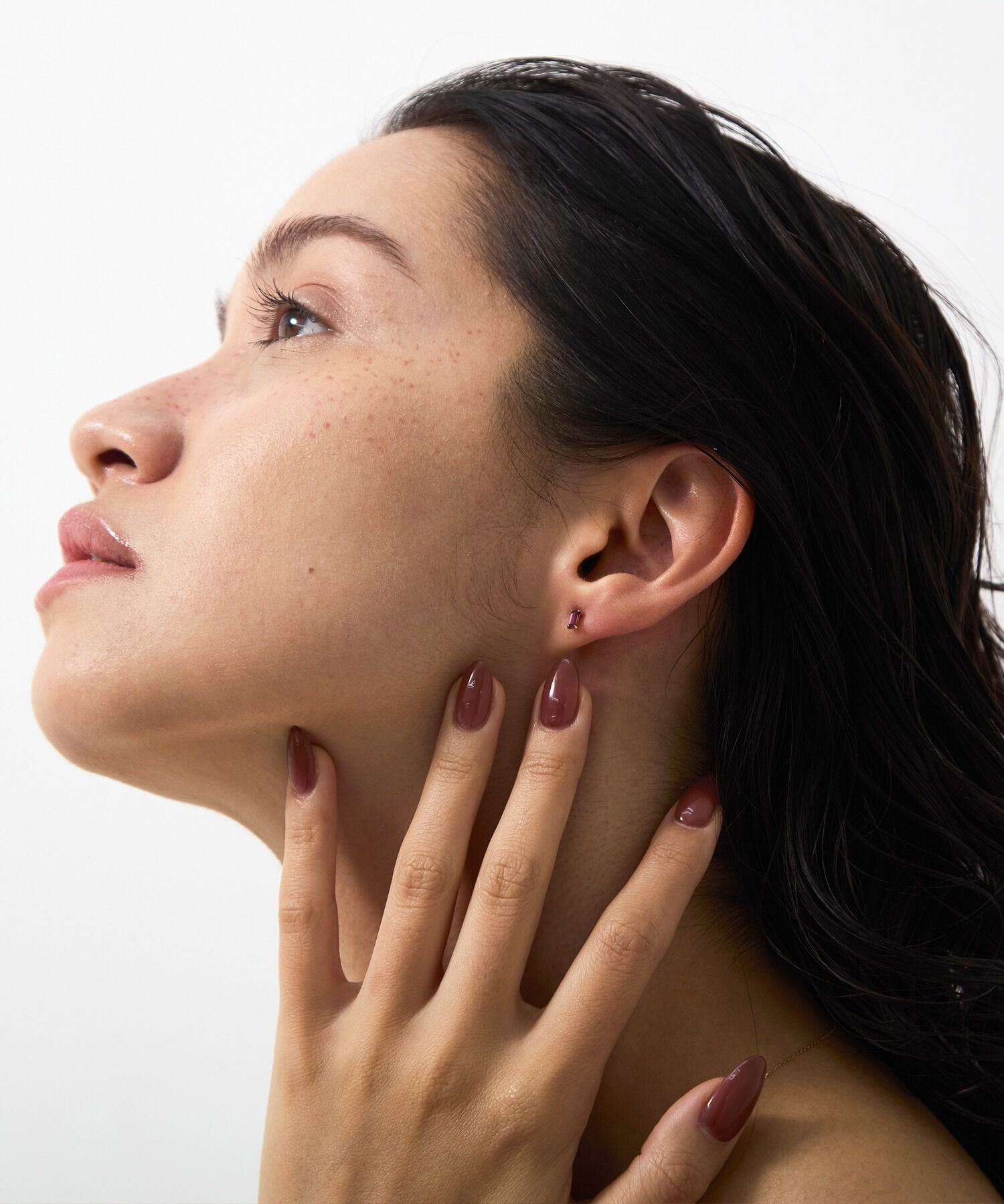 JUPITER「【K10】天然石カクテルプチピアス/片耳　ロードライトガーネット」|ピアス|