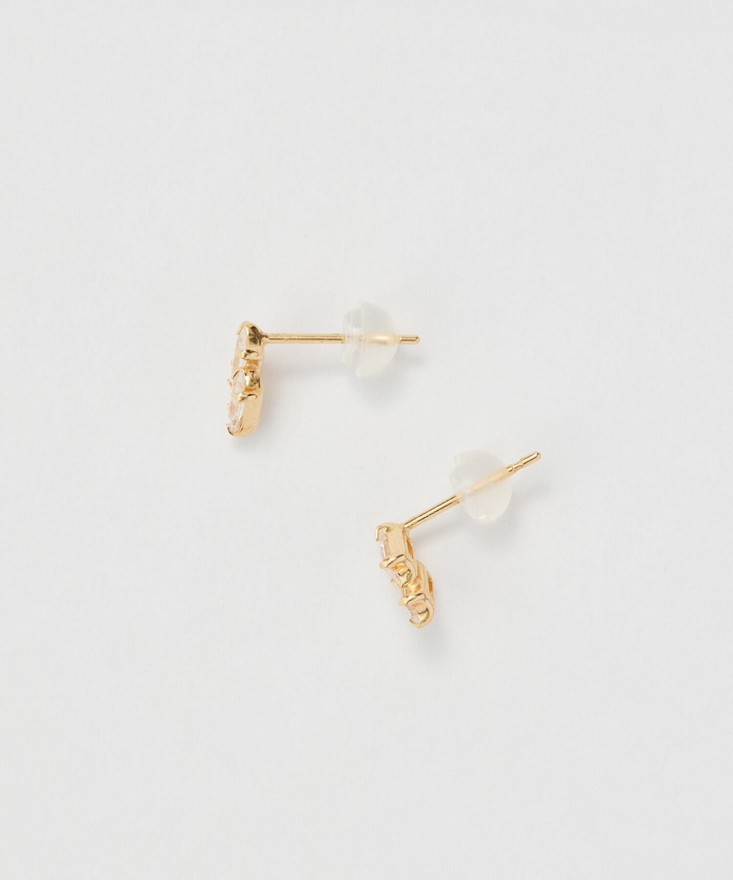 Phoebe「【K10】ツインバケットピアス　ゴールド/BOX付き」|ピアス|