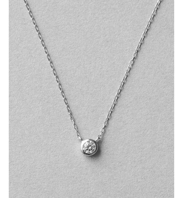 ete「PT900/850 ダイヤモンド 0.1ct ネックレス「ブライト」」|ネックレス|プラチナム