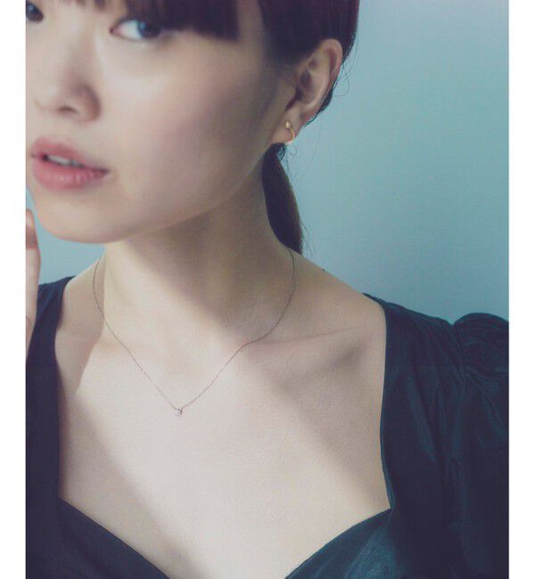 ete「PT900/850 ダイヤモンド 0.1ct ネックレス「ブライト」」|ネックレス|