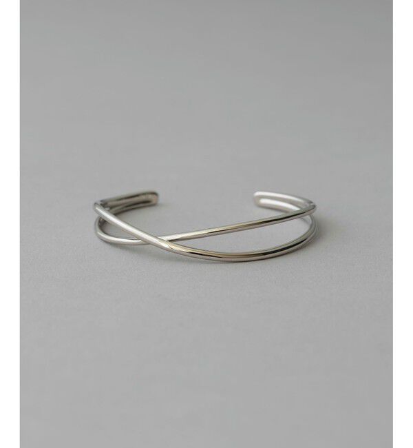 ete「クロス バングル」|ブレスレット・バングル|プラチナム