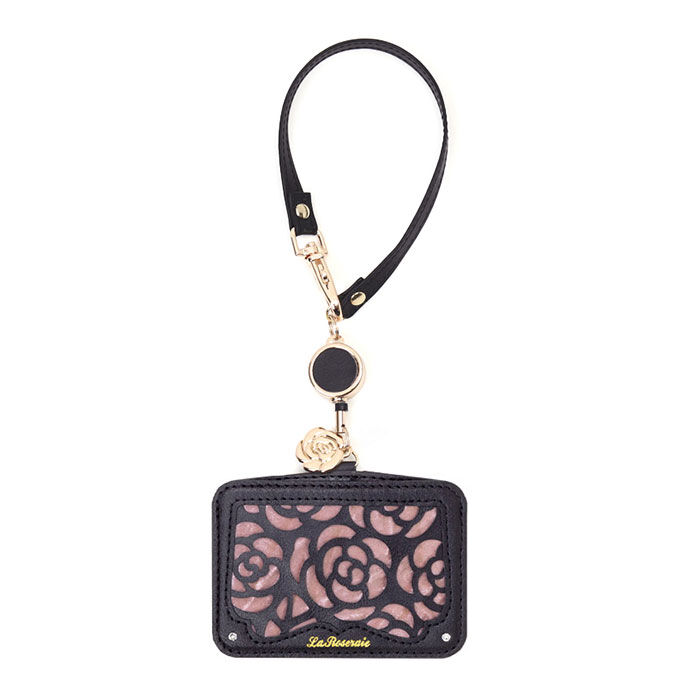 BACKYARD FAMILY「パスケース 定期入れ レディース 通販 薔薇 バラ リール付き カードケース カード入れ」|定期入れ|