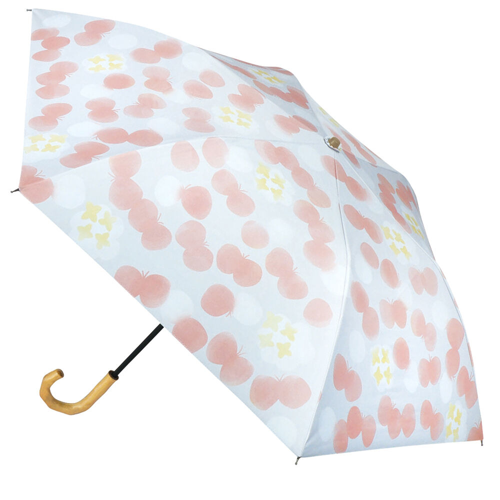 BACKYARD FAMILY「折りたたみ傘 晴雨兼用 通販 折り畳み傘 晴雨兼用傘 日傘 雨傘 かさ カサ レディース」|傘|ピンク1