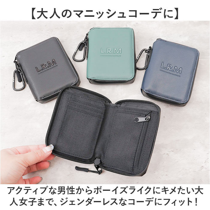 BACKYARD FAMILY「lrm 財布 メンズ財布 通販 折り財布 二つ折り 二つ折り財布 TPUプリント ミドル財布」|財布|