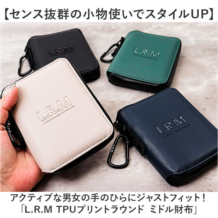 BACKYARD FAMILY「lrm 財布 メンズ財布 通販 折り財布 二つ折り 二つ折り財布 TPUプリント ミドル財布」|財布|