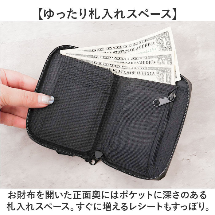 BACKYARD FAMILY「lrm 財布 メンズ財布 通販 折り財布 二つ折り 二つ折り財布 TPUプリント ミドル財布」|財布|