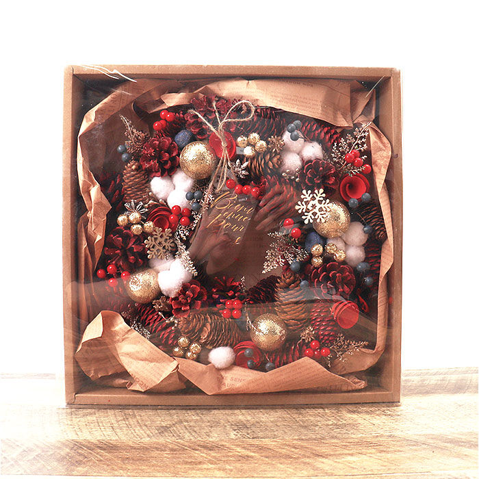 BACKYARD FAMILY「リース 造花 通販 Lサイズ ナチュラルリース フラワーリース プリザーブドフラワー 壁飾り」|その他|