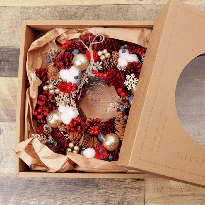 BACKYARD FAMILY「リース 造花 通販 Lサイズ ナチュラルリース フラワーリース プリザーブドフラワー 壁飾り」|その他|