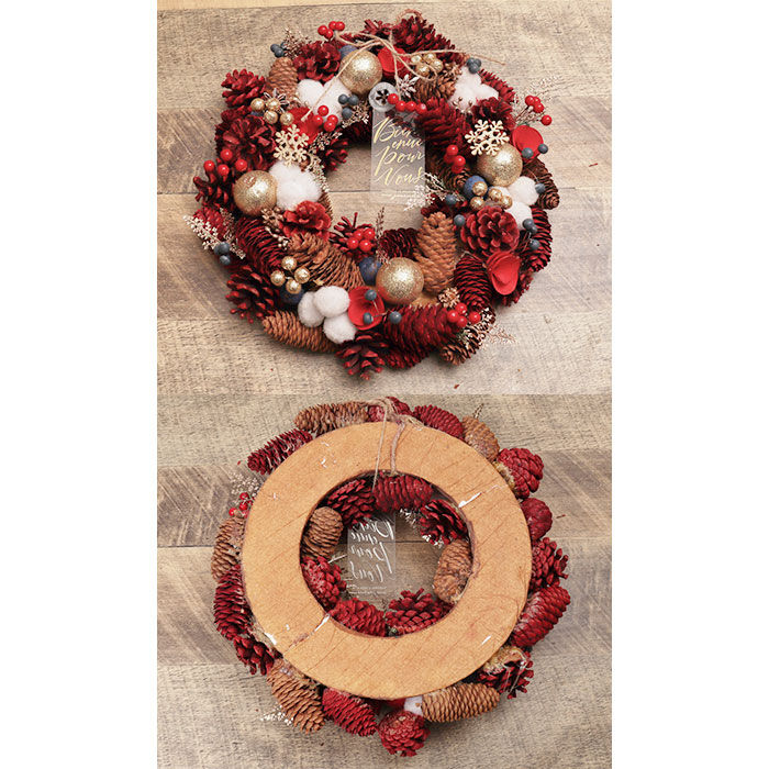 BACKYARD FAMILY「リース 造花 通販 Lサイズ ナチュラルリース フラワーリース プリザーブドフラワー 壁飾り」|その他|