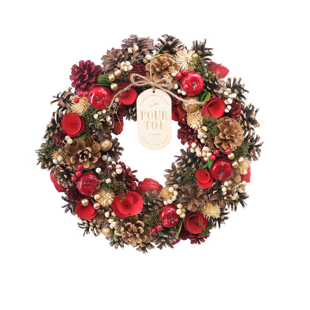 BACKYARD FAMILY「リース 造花 通販 Lサイズ ナチュラルリース フラワーリース プリザーブドフラワー 壁飾り」|その他|その他2