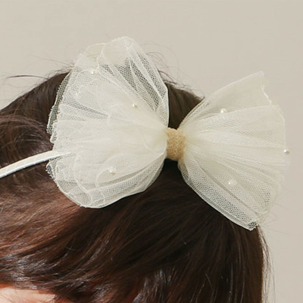 BACKYARD FAMILY「RORA カチューシャ 細め 通販 ローラ シャーロット ヘッドドレス ヘアアクセサリー 髪飾り」|その他|ホワイト1